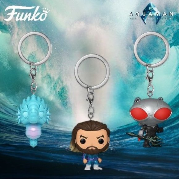 Set of 3 Funko Pocket Pop! Keychain Aquaman And The Lost Kingdom Mini Figures! - Picture 1 of 8